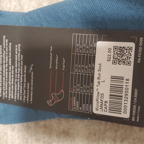 Lululemon micropillow tab run sock - Picture 3 of 3